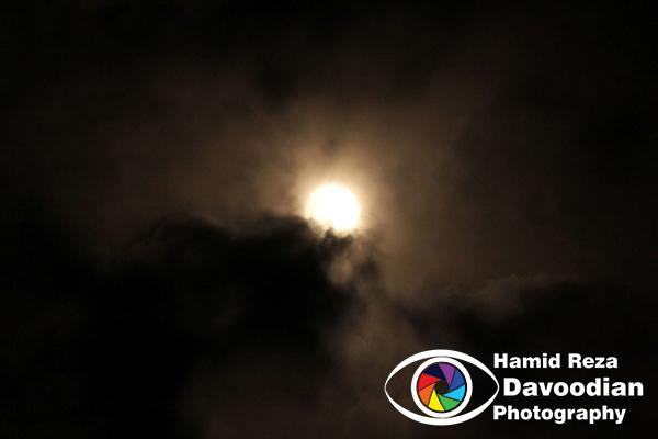 Moon in Isfahan sky
