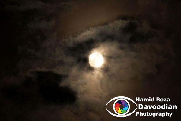 Moon in Isfahan sky