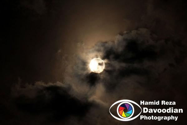 Moon in Isfahan sky