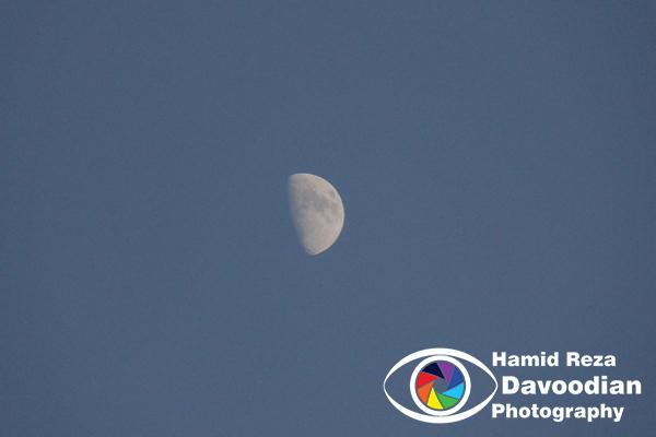 Moon in Isfahan sky