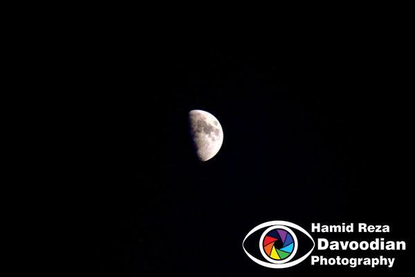 Moon in Isfahan sky