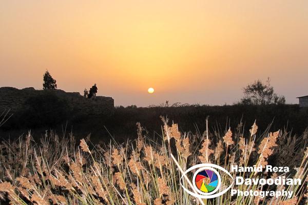 Sunset in Ashoredeh Island